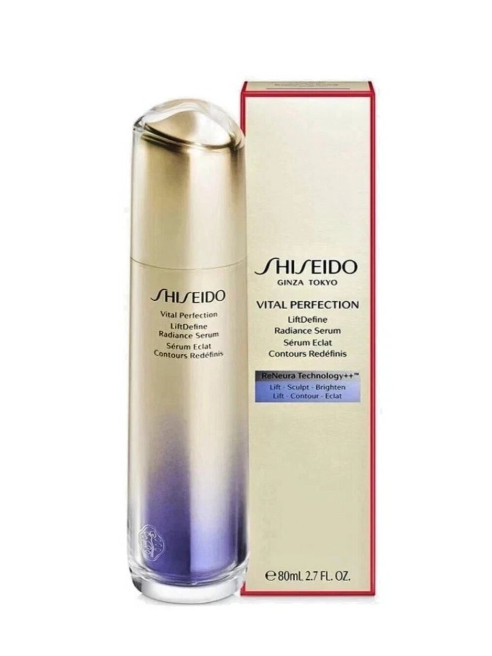 Shiseido Vital Perfection LiftDefine Radiance Serum - Large Size 80mL / 2.7 Oz
